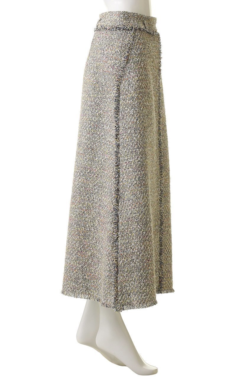 【エブール/ebure】のマルチツィード トラペーズスカート 人気、トレンドファッション・服の通販 founy(ファニー) 　ファッション　Fashion　レディースファッション　Fashion for Women　スカート　Skirts　2026年　2026　おすすめ　Recommended / Our Picks　イタリア　Italy　センター　Center, Center Line　ツイード／ツィード　Choker, Choker Necklace　フリンジ　Fringe, Tassel　夏　Summer　春　Spring　S/S・春夏　SS, Spring/Summer, Warm Season　other-3|ID: prp329100004834332 ipo3291000000035211364
