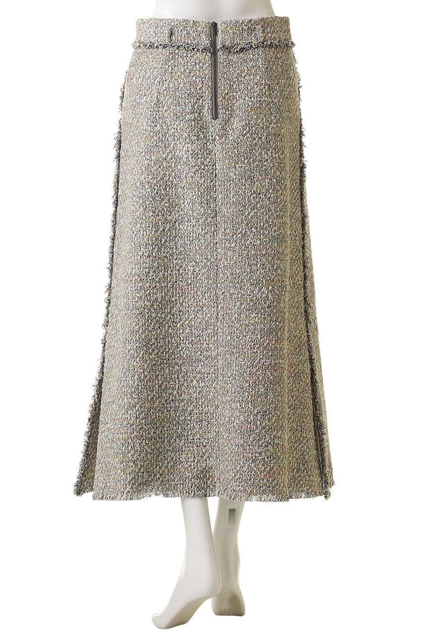 【エブール/ebure】のマルチツィード トラペーズスカート 人気、トレンドファッション・服の通販 founy(ファニー) 　ファッション　Fashion　レディースファッション　Fashion for Women　スカート　Skirts　2026年　2026　おすすめ　Recommended / Our Picks　イタリア　Italy　センター　Center, Center Line　ツイード／ツィード　Choker, Choker Necklace　フリンジ　Fringe, Tassel　夏　Summer　春　Spring　S/S・春夏　SS, Spring/Summer, Warm Season　other-4|ID: prp329100004834332 ipo3291000000036230654