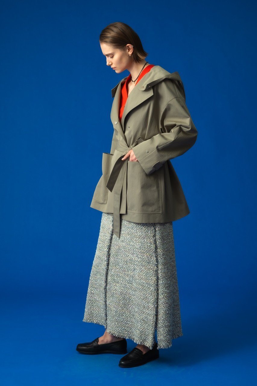 【エブール/ebure】のマルチツィード トラペーズスカート 人気、トレンドファッション・服の通販 founy(ファニー) 　ファッション　Fashion　レディースファッション　Fashion for Women　スカート　Skirts　2026年　2026　おすすめ　Recommended / Our Picks　イタリア　Italy　センター　Center, Center Line　ツイード／ツィード　Choker, Choker Necklace　フリンジ　Fringe, Tassel　夏　Summer　春　Spring　S/S・春夏　SS, Spring/Summer, Warm Season　other-6|ID: prp329100004834332 ipo3291000000036230657