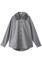 【マノフ/MANOF】のFRILL COLLAR OXFORD SHIRTトップス MIX|ID: prp329100004834334 ipo3291000000035485475