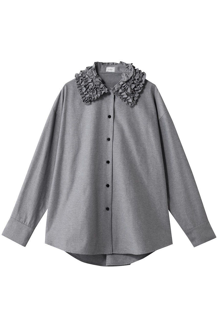 【マノフ/MANOF】のFRILL COLLAR OXFORD SHIRTトップス インテリア・キッズ・メンズ・レディースファッション・服の通販 founy(ファニー) ファッション Fashion レディースファッション Fashion for Women トップス・カットソー Cut & Sew Tops シャツ・ブラウス・オフィスカジュアル Elegant Blouses & Button-Ups 2026年 2026 クラシカル Classical, Vintage-Inspired シンプル Simple, Minimal スラックス Slacks, Dress Pants スリーブ Sleeve, Long Sleeve / Short Sleeve デニム Denim, Jeans Material フリル Frill, Ruffle ロング Long, Long-Length エレガント 上品 Elegant 夏 Summer 春 Spring S/S・春夏 SS, Spring/Summer, Warm Season MIX|ID: prp329100004834334 ipo3291000000036069696