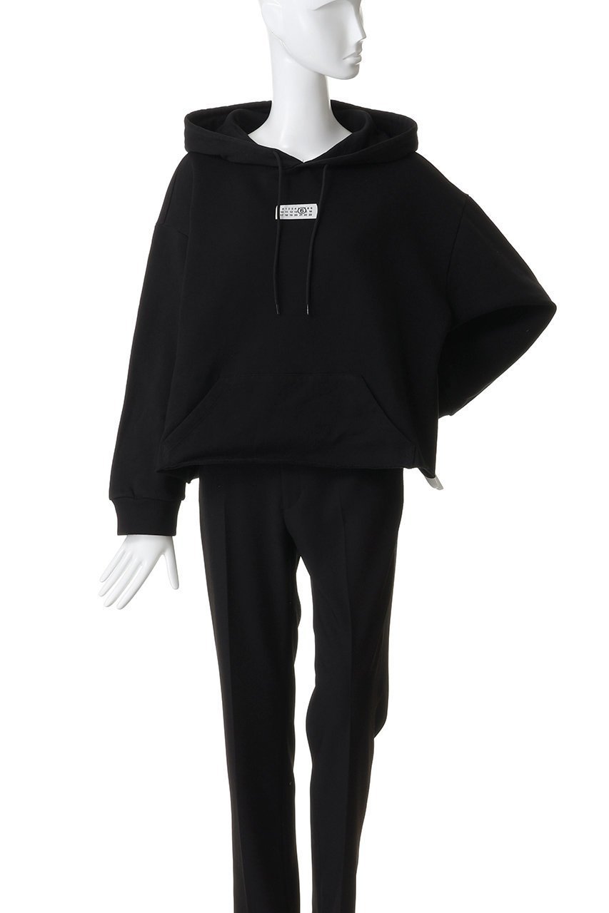 【エムエム6 メゾン マルタン マルジェラ/MM6 Maison Martin Margiela】のロゴ フーディースウェットシャツ 人気、トレンドファッション・服の通販 founy(ファニー) 　ファッション　Fashion　レディースファッション　Fashion for Women　トップス・カットソー　Cut & Sew Tops　シャツ・ブラウス・オフィスカジュアル　Elegant Blouses & Button-Ups　レディースパーカー・カジュアルフーディー　Casual Hoodies & Sweatshirts　ロングTシャツ・Tシャツ　Longline T-Shirts & Tees　スウェット・クルーネックトップス　Sweatshirts & Crewnecks / Relaxed Fit Sweat Tops　カットソー・ベーシックTシャツ　Cut-and-Sewn Tops / Stretch Tees & Basics　2026年　2026　ショート　Short, Short Length　バランス　Balance, Style Balance　フロント　Front, Front Design　夏　Summer　春　Spring　S/S・春夏　SS, Spring/Summer, Warm Season　other-2|ID: prp329100004834338 ipo3291000000035211413