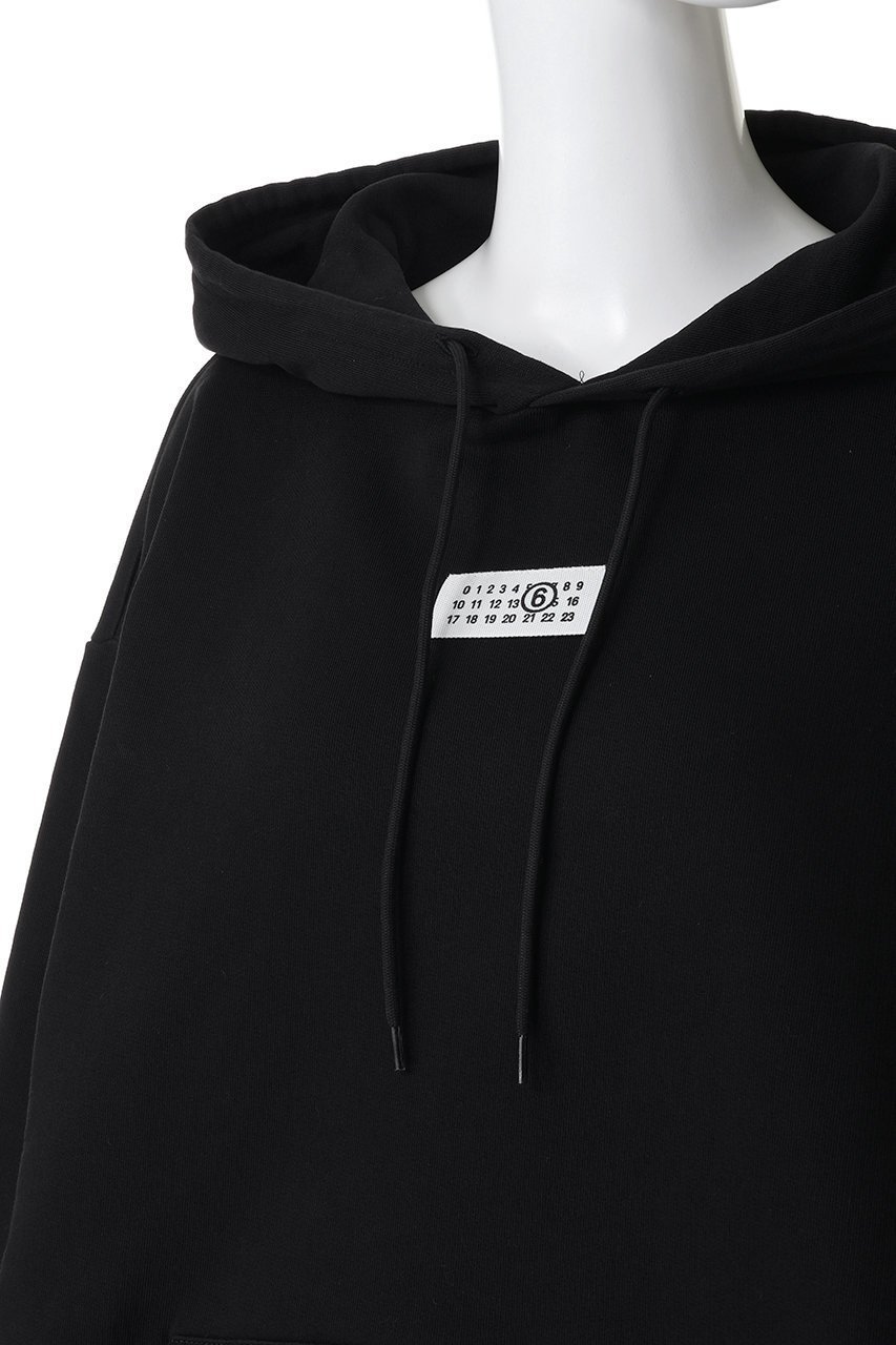 【エムエム6 メゾン マルタン マルジェラ/MM6 Maison Martin Margiela】のロゴ フーディースウェットシャツ 人気、トレンドファッション・服の通販 founy(ファニー) 　ファッション　Fashion　レディースファッション　Fashion for Women　トップス・カットソー　Cut & Sew Tops　シャツ・ブラウス・オフィスカジュアル　Elegant Blouses & Button-Ups　レディースパーカー・カジュアルフーディー　Casual Hoodies & Sweatshirts　ロングTシャツ・Tシャツ　Longline T-Shirts & Tees　スウェット・クルーネックトップス　Sweatshirts & Crewnecks / Relaxed Fit Sweat Tops　カットソー・ベーシックTシャツ　Cut-and-Sewn Tops / Stretch Tees & Basics　2026年　2026　ショート　Short, Short Length　バランス　Balance, Style Balance　フロント　Front, Front Design　夏　Summer　春　Spring　S/S・春夏　SS, Spring/Summer, Warm Season　other-5|ID: prp329100004834338 ipo3291000000035211416