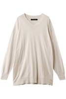 【ミズイロ インド/mizuiro ind】のV neck wide P/O プルオーバー 人気、トレンドファッション・服の通販 founy(ファニー) ファッション Fashion レディースファッション Fashion for Women トップス・カットソー Cut & Sew Tops ニット Knit Tops & Sweaters カジュアルプルオーバー・ニットトップス Pullovers & Knit Tops / Casual Pullovers 2026年 2026 なめらか Smooth, Silky Texture ドレープ Drape, Draping Fabric バランス Balance, Style Balance エレガント 上品 Elegant 夏 Summer 定番 Standard, Basic Item 春 Spring S/S・春夏 SS, Spring/Summer, Warm Season |ID:prp329100004834347