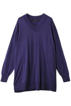 【ミズイロ インド/mizuiro ind】のV neck wide P/O プルオーバー 人気、トレンドファッション・服の通販 founy(ファニー) ファッション Fashion レディースファッション Fashion for Women トップス・カットソー Cut & Sew Tops ニット Knit Tops & Sweaters カジュアルプルオーバー・ニットトップス Pullovers & Knit Tops / Casual Pullovers 2026年 2026 なめらか Smooth, Silky Texture ドレープ Drape, Draping Fabric バランス Balance, Style Balance エレガント 上品 Elegant 夏 Summer 定番 Standard, Basic Item 春 Spring S/S・春夏 SS, Spring/Summer, Warm Season thumbnail purple|ID: prp329100004834347 ipo3291000000035211485