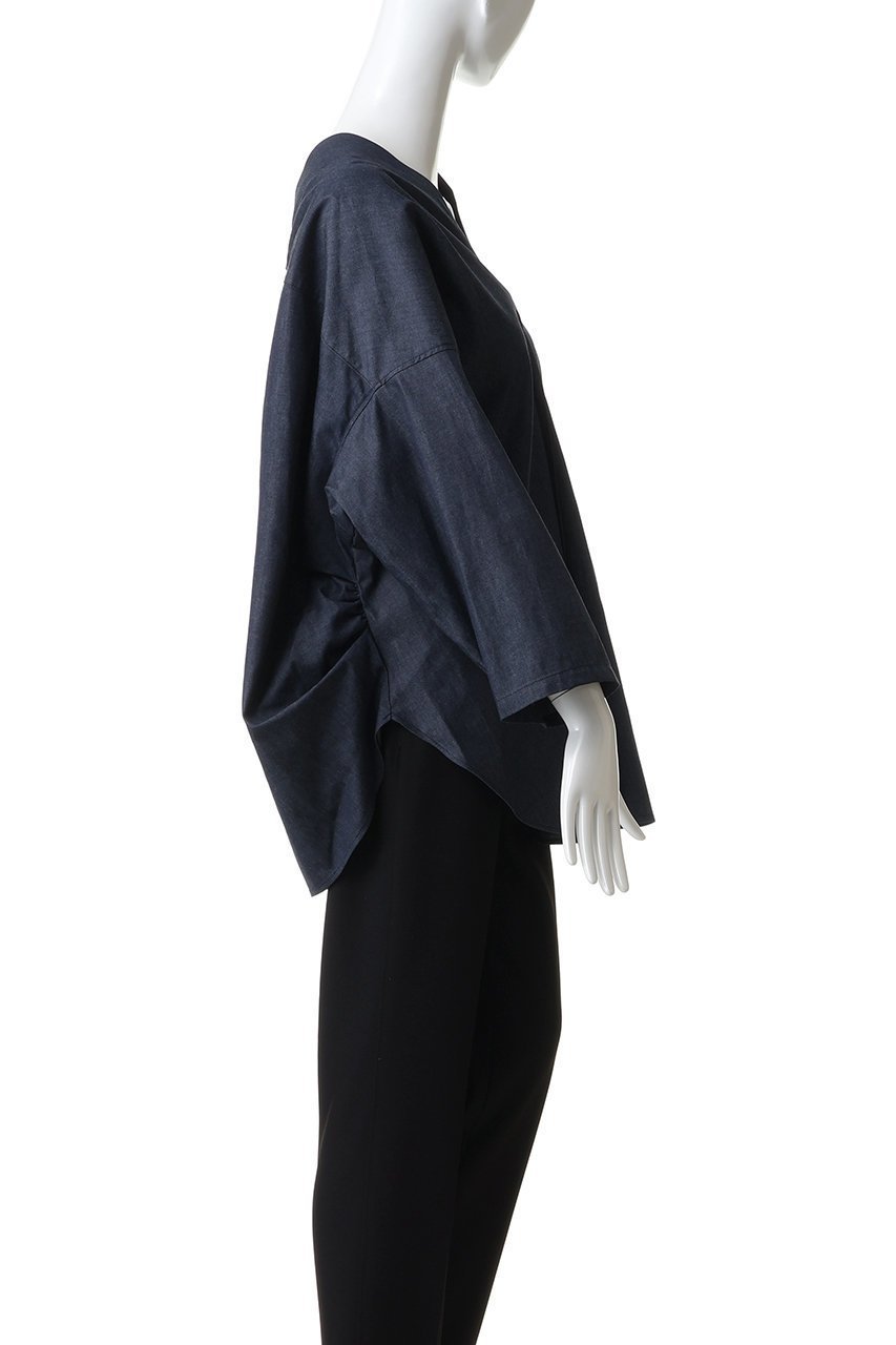 【ミズイロ インド/mizuiro ind】のV neck denim shirt シャツ 人気、トレンドファッション・服の通販 founy(ファニー) 　ファッション　Fashion　レディースファッション　Fashion for Women　トップス・カットソー　Cut & Sew Tops　シャツ・ブラウス・オフィスカジュアル　Elegant Blouses & Button-Ups　2026年　2026　スリーブ　Sleeve, Long Sleeve / Short Sleeve　デニム　Denim, Jeans Material　ドレープ　Drape, Draping Fabric　ロング　Long, Long-Length　エレガント 上品　Elegant　夏　Summer　春　Spring　S/S・春夏　SS, Spring/Summer, Warm Season　other-3|ID: prp329100004834348 ipo3291000000035211498