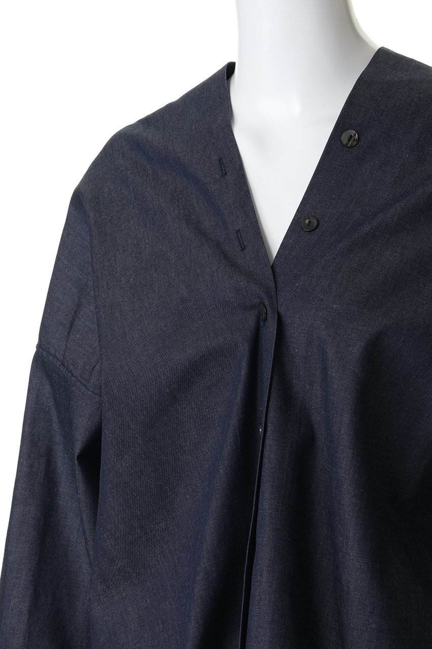 【ミズイロ インド/mizuiro ind】のV neck denim shirt シャツ 人気、トレンドファッション・服の通販 founy(ファニー) ファッション Fashion レディースファッション Fashion for Women トップス・カットソー Cut & Sew Tops シャツ・ブラウス・オフィスカジュアル Elegant Blouses & Button-Ups 2026年 2026 スリーブ Sleeve, Long Sleeve / Short Sleeve デニム Denim, Jeans Material ドレープ Drape, Draping Fabric ロング Long, Long-Length エレガント 上品 Elegant 再入荷 Restock / Back in Stock 夏 Summer 春 Spring S/S・春夏 SS, Spring/Summer, Warm Season other-5|ID: prp329100004834348 ipo3291000000036230720