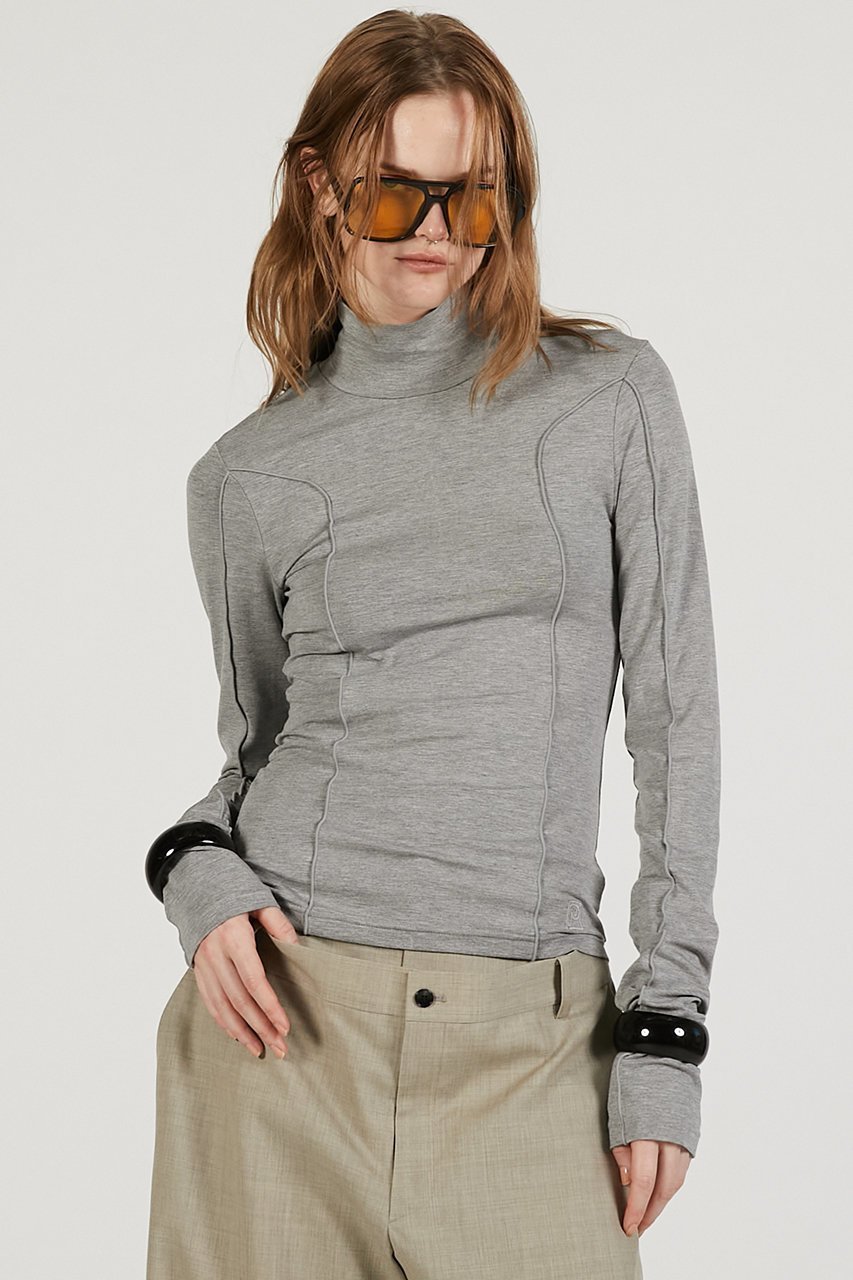 【プランク プロジェクト/PRANK PROJECT】のハイネックラインスキントップ 人気、トレンドファッション・服の通販 founy(ファニー) ファッション Fashion レディースファッション Fashion for Women トップス・カットソー Cut & Sew Tops シャツ・ブラウス・オフィスカジュアル Elegant Blouses & Button-Ups ロングTシャツ・Tシャツ Longline T-Shirts & Tees カットソー・ベーシックTシャツ Cut-and-Sewn Tops / Stretch Tees & Basics 2026年 2026 インナー Innerwear スリーブ Sleeve, Long Sleeve / Short Sleeve ハイネック High Neck, Mock Neck ロング Long, Long-Length 切替 Switching, Contrast Panel 夏 Summer 春 Spring S/S・春夏 SS, Spring/Summer, Warm Season other-7|ID: prp329100004834450 ipo3291000000035890116