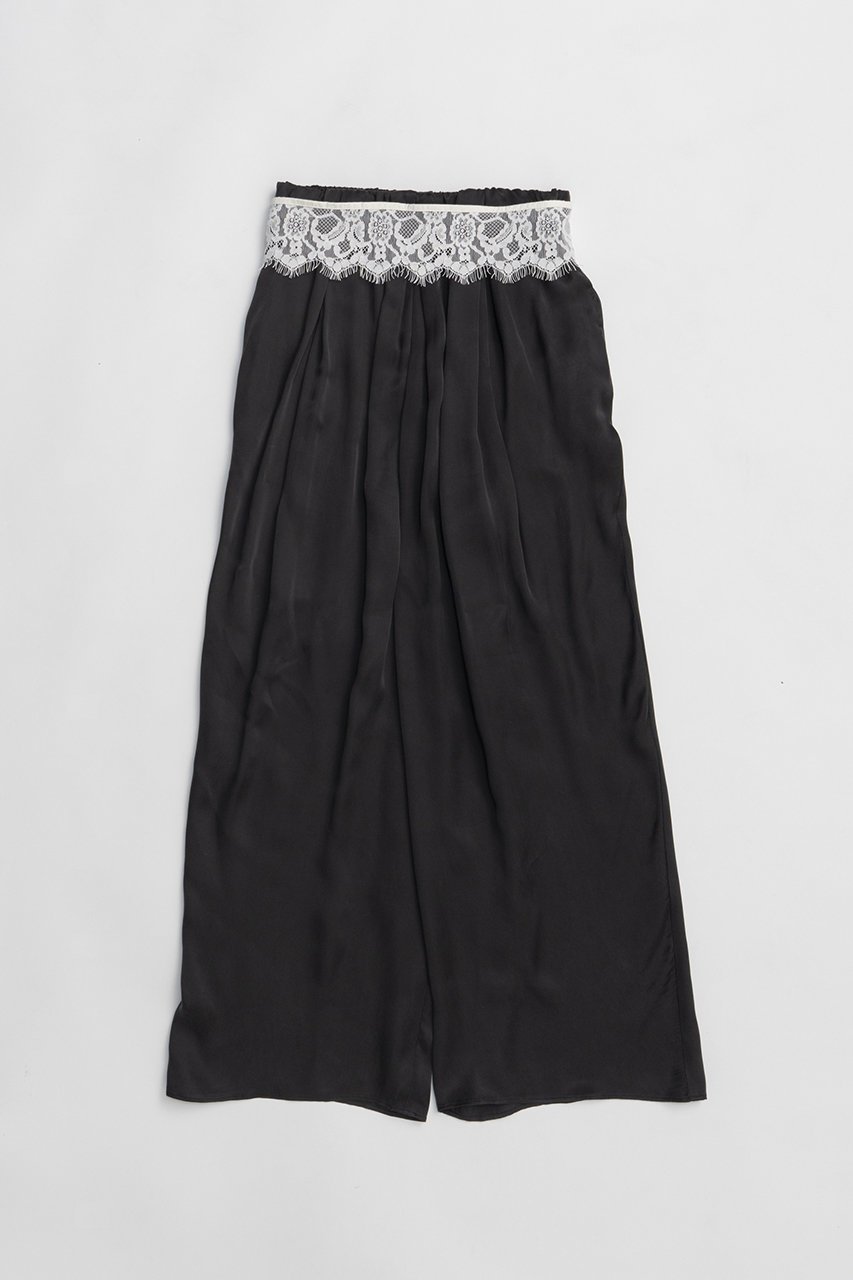 【プランク プロジェクト/PRANK PROJECT】のフィブリルキュプライージーパンツ インテリア・キッズ・メンズ・レディースファッション・服の通販 founy(ファニー) 　ファッション　Fashion　レディースファッション　Fashion for Women　パンツ　Pants & Trousers　2026年　2026　キュプラ　Cupro, Eco Fabric　サテン　Satin, Glossy Fabric　レース　Lace, Lace Fabric　夏　Summer　春　Spring　S/S・春夏　SS, Spring/Summer, Warm Season　C.GRY(チャコールグレー)|ID: prp329100004834451 ipo3291000000035212396