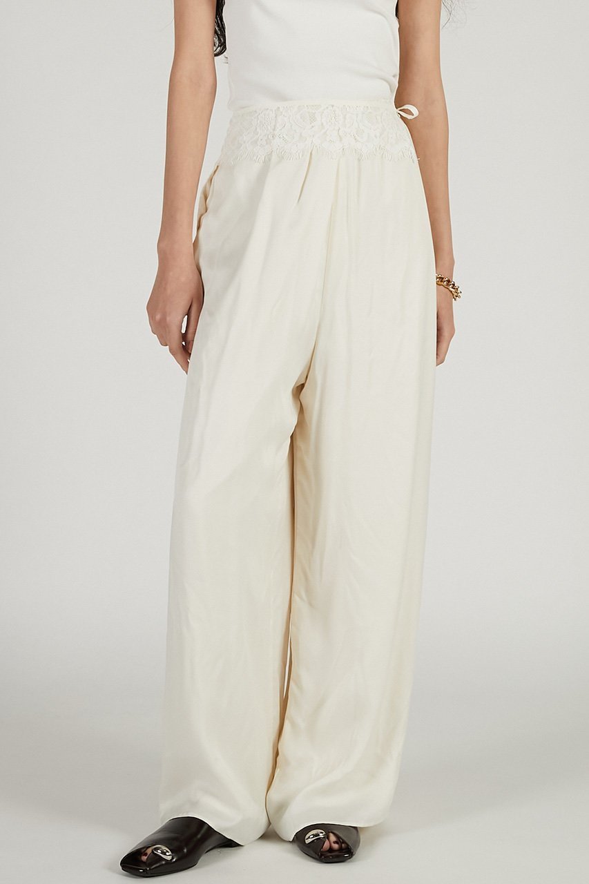 【プランク プロジェクト/PRANK PROJECT】のフィブリルキュプライージーパンツ 人気、トレンドファッション・服の通販 founy(ファニー) 　ファッション　Fashion　レディースファッション　Fashion for Women　パンツ　Pants & Trousers　2026年　2026　キュプラ　Cupro, Eco Fabric　サテン　Satin, Glossy Fabric　レース　Lace, Lace Fabric　夏　Summer　春　Spring　S/S・春夏　SS, Spring/Summer, Warm Season　other-7|ID: prp329100004834451 ipo3291000000035212404