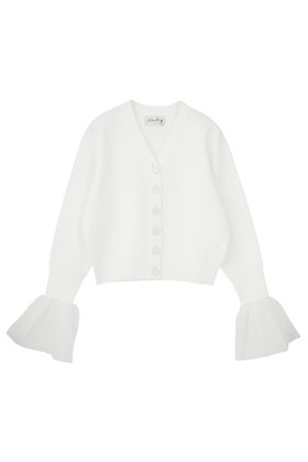 【マルティニーク/martinique】 【l heritage martinique】ミラノリブVネックフレアスリーブカーディガン人気、トレンドファッション・服の通販 founy(ファニー) ファッション Fashion レディースファッション Fashion for Women トップス・カットソー Cut & Sew Tops ニット Knit Tops & Sweaters カーディガン・羽織り Layered Style Cardigans Vネックトップス V-Neck Tops / V-Cut Neckline Shirts 2026年 2026 おすすめ Recommended / Our Picks カーディガン Cardigan, Knitwear シアー Sheer, See-Through ショルダー Shoulder, Shoulder Strap シンプル Simple, Minimal ジャケット Jacket, Outerwear トレンド Trend, Trending Now ビッグ Big, Oversized フレア Flare, Flared ミラノリブ Milano Rib, Milano Stitch メタル Metal, Metal Parts 夏 Summer 春 Spring S/S・春夏 SS, Spring/Summer, Warm Season 羽織 Haori, Light Jacket |ID:prp329100004835295