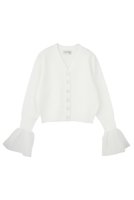 【マルティニーク/martinique】の【l heritage martinique】ミラノリブVネックフレアスリーブカーディガン 人気、トレンドファッション・服の通販 founy(ファニー) ファッション Fashion レディースファッション Fashion for Women トップス・カットソー Cut & Sew Tops ニット Knit Tops & Sweaters カーディガン・羽織り Layered Style Cardigans Vネックトップス V-Neck Tops / V-Cut Neckline Shirts 2026年 2026 おすすめ Recommended / Our Picks カーディガン Cardigan, Knitwear シアー Sheer, See-Through ショルダー Shoulder, Shoulder Strap シンプル Simple, Minimal ジャケット Jacket, Outerwear トレンド Trend, Trending Now ビッグ Big, Oversized フレア Flare, Flared ミラノリブ Milano Rib, Milano Stitch メタル Metal, Metal Parts 夏 Summer 春 Spring S/S・春夏 SS, Spring/Summer, Warm Season 羽織 Haori, Light Jacket |ID:prp329100004835295