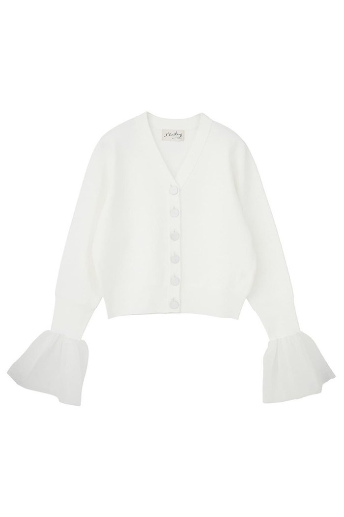 【マルティニーク/martinique】の【l heritage martinique】ミラノリブVネックフレアスリーブカーディガン インテリア・キッズ・メンズ・レディースファッション・服の通販 founy(ファニー) https://founy.com/ ファッション Fashion レディースファッション Fashion for Women トップス・カットソー Cut & Sew Tops ニット Knit Tops & Sweaters カーディガン・羽織り Layered Style Cardigans Vネックトップス V-Neck Tops / V-Cut Neckline Shirts 2026年 2026 おすすめ Recommended / Our Picks カーディガン Cardigan, Knitwear シアー Sheer, See-Through ショルダー Shoulder, Shoulder Strap シンプル Simple, Minimal ジャケット Jacket, Outerwear トレンド Trend, Trending Now ビッグ Big, Oversized フレア Flare, Flared ミラノリブ Milano Rib, Milano Stitch メタル Metal, Metal Parts 夏 Summer 春 Spring S/S・春夏 SS, Spring/Summer, Warm Season 羽織 Haori, Light Jacket |ID: prp329100004835295 ipo3291000000036245067