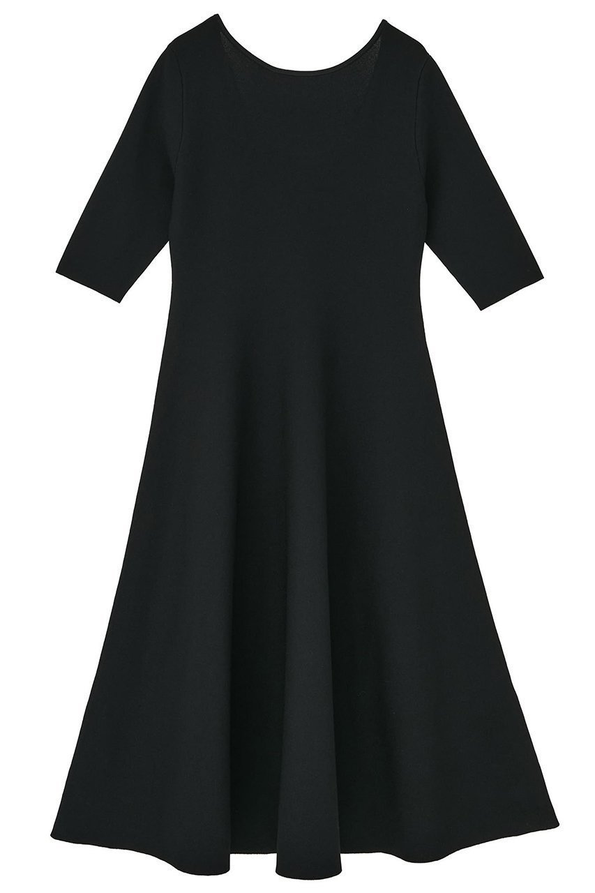 【マルティニーク/martinique】の【l heritage martinique】アセテートポリミラノフレアワンピース インテリア・キッズ・メンズ・レディースファッション・服の通販 founy(ファニー) 　ファッション　Fashion　レディースファッション　Fashion for Women　ワンピース　Dresses　チュニック　Tunic Tops & Dresses　2026年　2026　おすすめ　Recommended / Our Picks　オケージョン　Occasion Wear　コンパクト　Compact, Small Size　シンプル　Simple, Minimal　ジャケット　Jacket, Outerwear　チュニック　Tunic, Long Top　フィット　Fit, Slim Fit　フレア　Flare, Flared　ロング　Long, Long-Length　夏　Summer　春　Spring　S/S・春夏　SS, Spring/Summer, Warm Season　ブラック|ID: prp329100004835296 ipo3291000000035220783