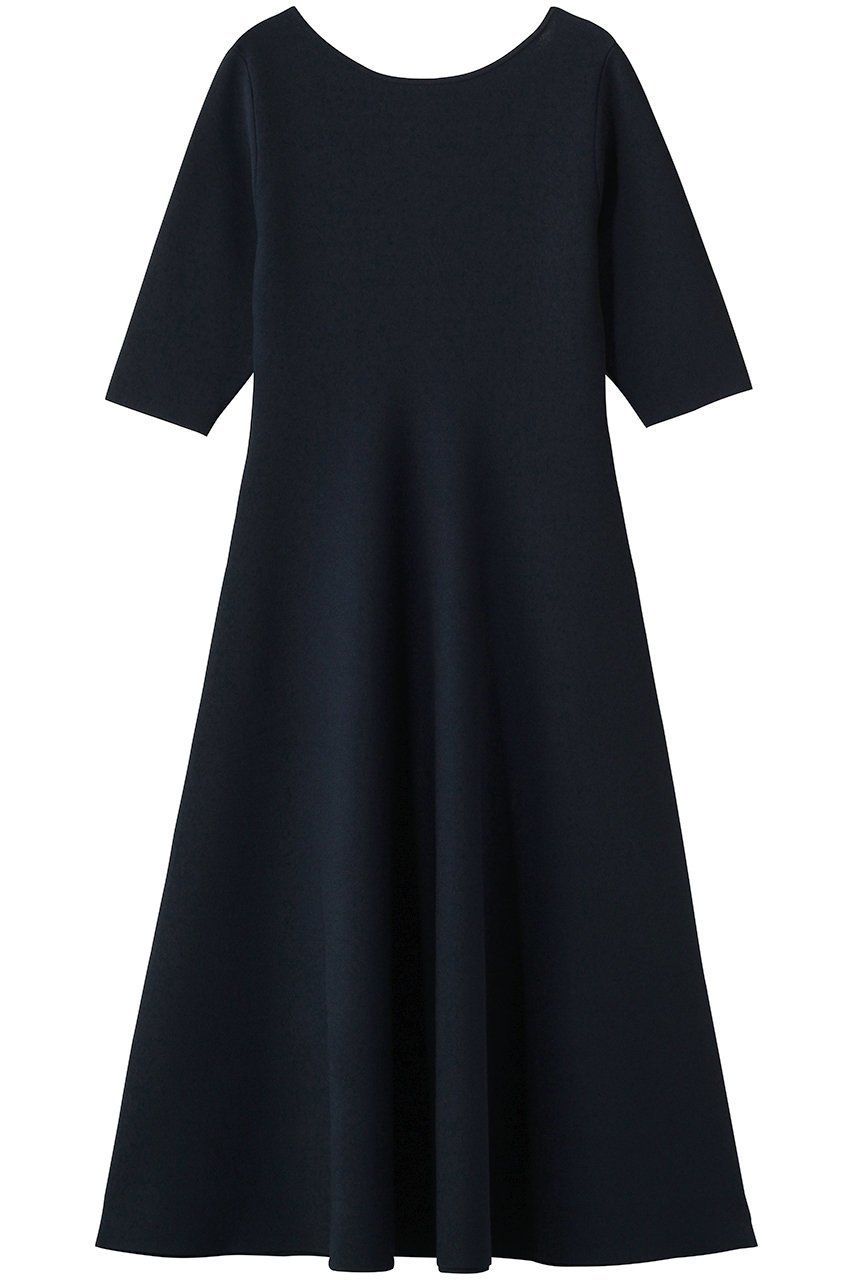 【マルティニーク/martinique】の【l heritage martinique】アセテートポリミラノフレアワンピース インテリア・キッズ・メンズ・レディースファッション・服の通販 founy(ファニー) 　ファッション　Fashion　レディースファッション　Fashion for Women　ワンピース　Dresses　チュニック　Tunic Tops & Dresses　2026年　2026　おすすめ　Recommended / Our Picks　オケージョン　Occasion Wear　コンパクト　Compact, Small Size　シンプル　Simple, Minimal　ジャケット　Jacket, Outerwear　チュニック　Tunic, Long Top　フィット　Fit, Slim Fit　フレア　Flare, Flared　ロング　Long, Long-Length　夏　Summer　春　Spring　S/S・春夏　SS, Spring/Summer, Warm Season　ネイビー|ID: prp329100004835296 ipo3291000000035778690