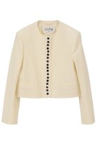 【マルティニーク/martinique】の【l heritage martinique】T/W 2WAYストレッチクルーネックジャケット 人気、トレンドファッション・服の通販 founy(ファニー) ファッション Fashion レディースファッション Fashion for Women アウター Coat / Outerwear Collection レディースジャケット・軽アウター Jackets おすすめ Recommended / Our Picks ジャケット Jacket, Outerwear ストレッチ Stretch, Stretchy Fabric バランス Balance, Style Balance モダン Modern, Contemporary エレガント 上品 Elegant thumbnail ホワイト|ID: prp329100004835299 ipo3291000000036951133