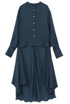 【マルティニーク/martinique】の【l heritage martinique】シルキーキュプラブラウス ブルー|ID: prp329100004835303 ipo3291000000035220825