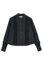 【マルティニーク/martinique】の【l heritage martinique】マイクロイタリアンタフタレースシャツ 人気、トレンドファッション・服の通販 founy(ファニー) ファッション Fashion レディースファッション Fashion for Women トップス・カットソー Cut & Sew Tops シャツ・ブラウス・オフィスカジュアル Elegant Blouses & Button-Ups イタリア Italy 春 Spring ギャザー Gathered, Ruffled コンパクト Compact, Small Size ジャケット Jacket, Outerwear スリーブ Sleeve, Long Sleeve / Short Sleeve タフタ Taffeta, Structured Fabric バランス Balance, Style Balance フェミニン Feminine, Girly フォルム Silhouette, Form フロント Front, Front Design メンズ Men's, Menswear モダン Modern, Contemporary レース Lace, Lace Fabric ロング Long, Long-Length S/S・春夏 SS, Spring/Summer, Warm Season おすすめ Recommended / Our Picks 夏 Summer エレガント 上品 Elegant 2026年 2026 thumbnail ネイビー|ID: prp329100004835304 ipo3291000000035220829