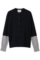 【ベイジ,/BEIGE,】のCHLOR(クロー)/ウールシルク配色クルーネックカーディガン 人気、トレンドファッション・服の通販 founy(ファニー) ファッション Fashion レディースファッション Fashion for Women トップス・カットソー Cut & Sew Tops ニット Knit Tops & Sweaters カーディガン・羽織り Layered Style Cardigans インナー Innerwear カーディガン Cardigan, Knitwear シルク Silk, 100% Silk 定番 Standard, Basic Item 新作・新入荷 New Arrivals / New In thumbnail Navy|ID: prp329100004835310 ipo3291000000035220872