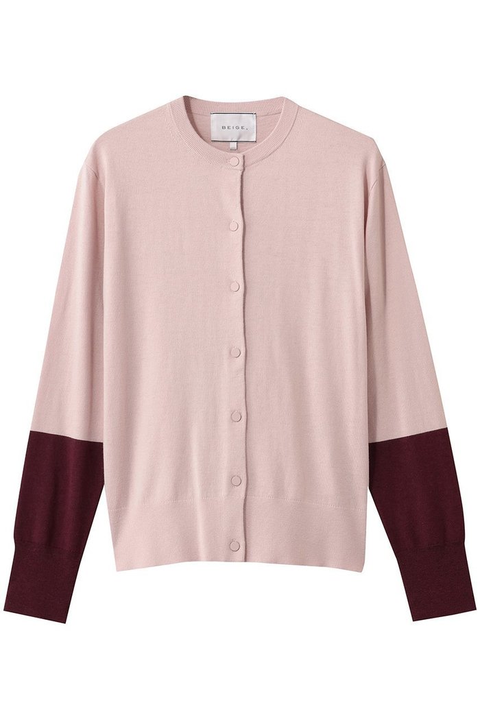 【ベイジ,/BEIGE,】のCHLOR(クロー)/ウールシルク配色クルーネックカーディガン インテリア・キッズ・メンズ・レディースファッション・服の通販 founy(ファニー) https://founy.com/ ファッション Fashion レディースファッション Fashion for Women トップス・カットソー Cut & Sew Tops ニット Knit Tops & Sweaters カーディガン・羽織り Layered Style Cardigans インナー Innerwear カーディガン Cardigan, Knitwear シルク Silk, 100% Silk 定番 Standard, Basic Item |ID: prp329100004835310 ipo3291000000036886901