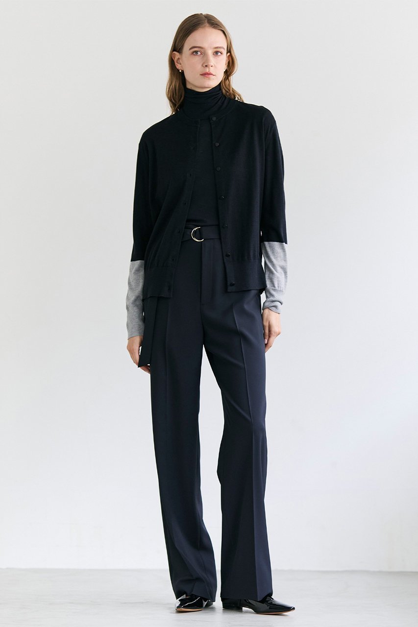 【ベイジ,/BEIGE,】のCHLOR(クロー)/ウールシルク配色クルーネックカーディガン 人気、トレンドファッション・服の通販 founy(ファニー) 　ファッション　Fashion　レディースファッション　Fashion for Women　トップス・カットソー　Cut & Sew Tops　ニット　Knit Tops & Sweaters　カーディガン・羽織り　Layered Style Cardigans　インナー　Innerwear　カーディガン　Cardigan, Knitwear　シルク　Silk, 100% Silk　定番　Standard, Basic Item　other-6|ID: prp329100004835310 ipo3291000000036886909