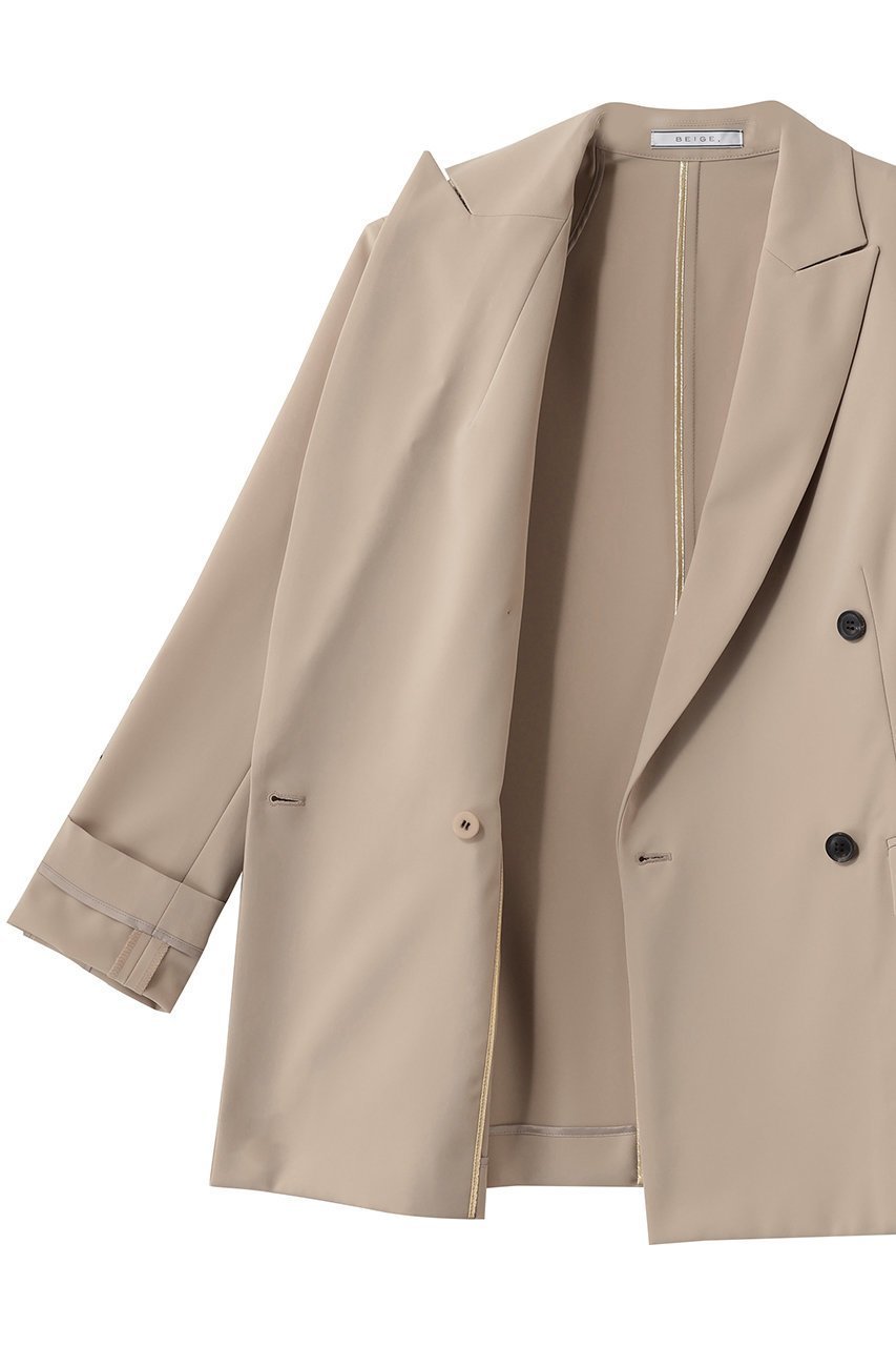 【ベイジ,/BEIGE,】のSPHENE(スフェーン)/ダブルブレストピークドラペルジャケット 人気、トレンドファッション・服の通販 founy(ファニー) 　ファッション　Fashion　レディースファッション　Fashion for Women　アウター　Coat / Outerwear Collection　レディースジャケット・軽アウター　Jackets　オケージョン　Occasion Wear　クラシカル　Classical, Vintage-Inspired　ジャケット　Jacket, Outerwear　マニッシュ　Mannish, Boyish　ロング　Long, Long-Length　エレガント 上品　Elegant　定番　Standard, Basic Item　other-6|ID: prp329100004835311 ipo3291000000036526463