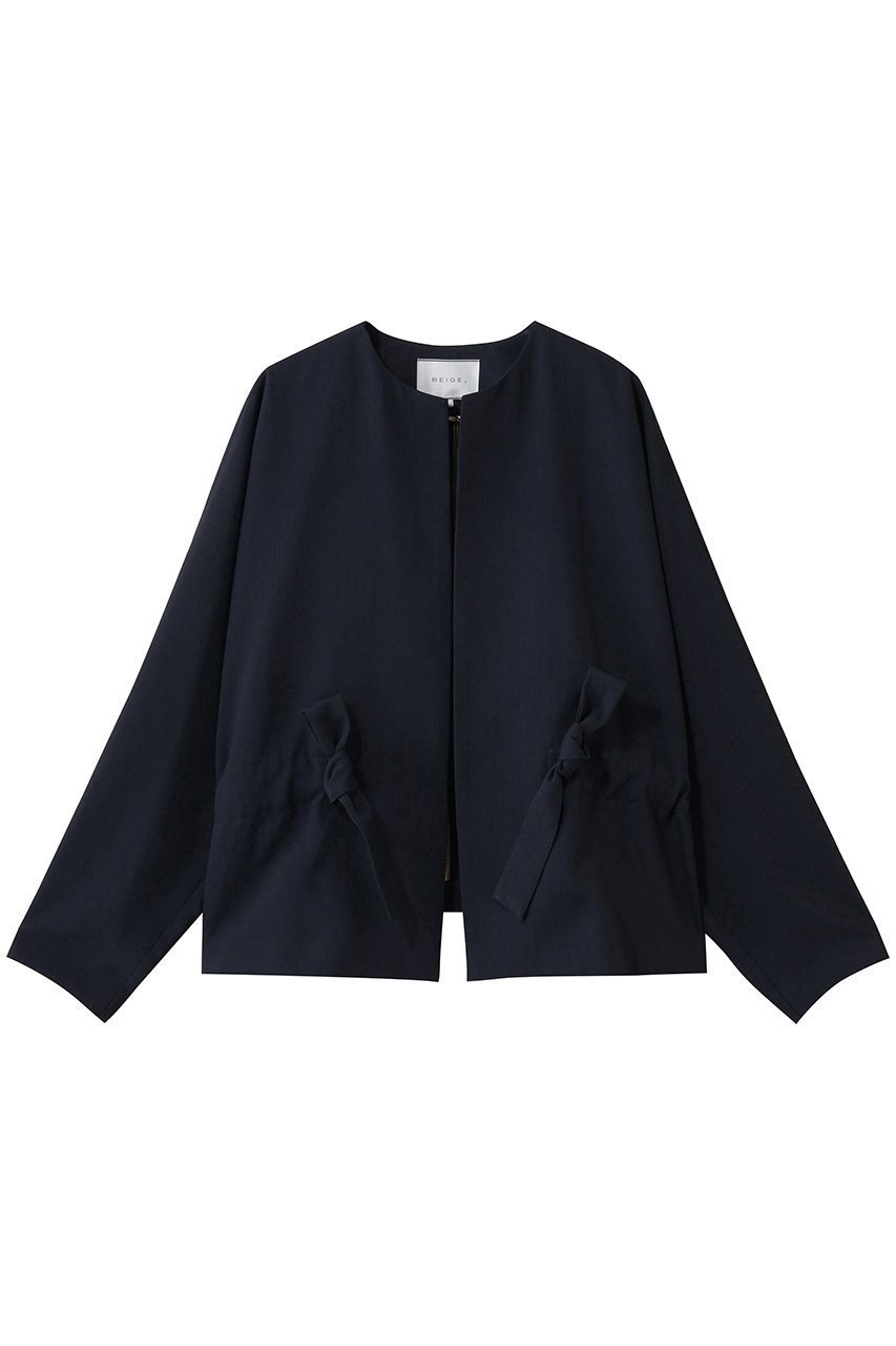 【ベイジ,/BEIGE,】のPORDIC(ポルディック)/ノーカラージャケット インテリア・キッズ・メンズ・レディースファッション・服の通販 founy(ファニー) 　ファッション　Fashion　レディースファッション　Fashion for Women　アウター　Coat / Outerwear Collection　レディースジャケット・軽アウター　Jackets　ノーカラージャケット / シンプル上品コーデ　Collarless Jackets　ジャケット　Jacket, Outerwear　ビジネス 仕事 通勤　Business / Work / Commuting　フォルム　Silhouette, Form　ボトム　Bottoms, Lower Wear　エレガント 上品　Elegant　Navy|ID: prp329100004835312 ipo3291000000036245105