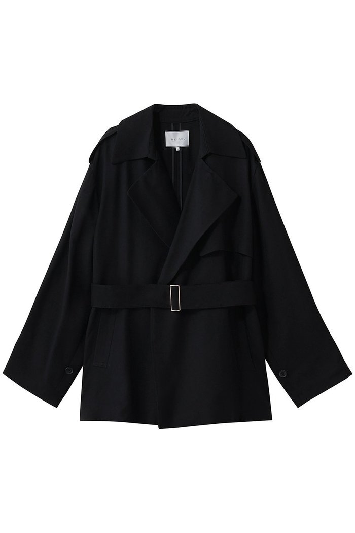 【ベイジ,/BEIGE,】のVESZELYITE(ベゼライト)/ラップショートトレンチコート インテリア・キッズ・メンズ・レディースファッション・服の通販 founy(ファニー) https://founy.com/ ファッション Fashion レディースファッション Fashion for Women アウター Coat / Outerwear Collection コート・ロングコート・ピーコート Long Coats, Peacoats & More トレンチコート / 春秋の定番アウター Trench Coats なめらか Smooth, Silky Texture ショート Short, Short Length モダン Modern, Contemporary |ID: prp329100004835313 ipo3291000000035619597