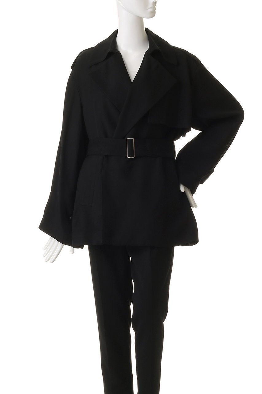 【ベイジ,/BEIGE,】のVESZELYITE(ベゼライト)/ラップショートトレンチコート 人気、トレンドファッション・服の通販 founy(ファニー) 　ファッション　Fashion　レディースファッション　Fashion for Women　アウター　Coat / Outerwear Collection　コート・ロングコート・ピーコート　Long Coats, Peacoats & More　トレンチコート / 春秋の定番アウター　Trench Coats　なめらか　Smooth, Silky Texture　ショート　Short, Short Length　モダン　Modern, Contemporary　other-2|ID: prp329100004835313 ipo3291000000036237225