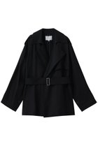 【ベイジ,/BEIGE,】のVESZELYITE(ベゼライト)/ラップショートトレンチコート Black|ID: prp329100004835313 ipo3291000000036488278