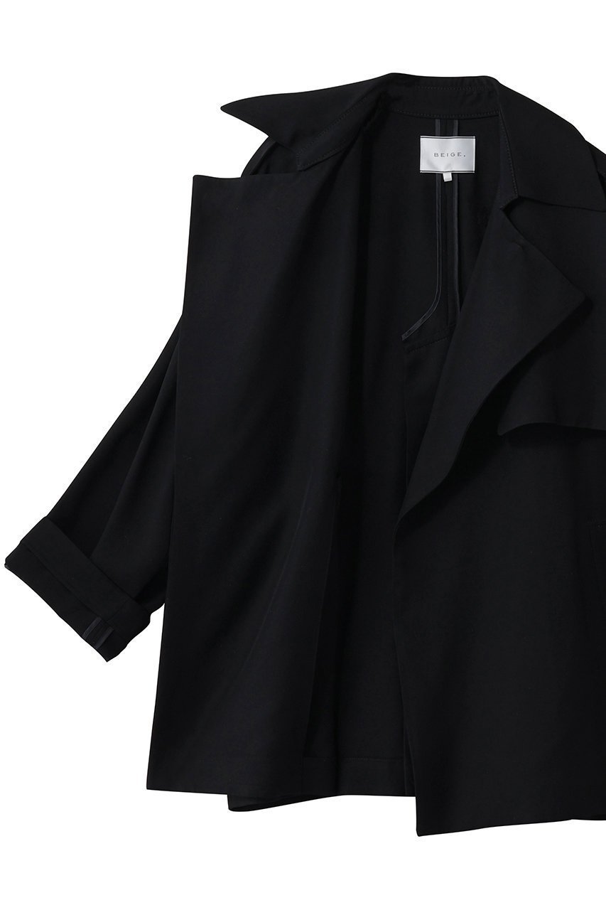 【ベイジ,/BEIGE,】のVESZELYITE(ベゼライト)/ラップショートトレンチコート 人気、トレンドファッション・服の通販 founy(ファニー) 　ファッション　Fashion　レディースファッション　Fashion for Women　アウター　Coat / Outerwear Collection　コート・ロングコート・ピーコート　Long Coats, Peacoats & More　トレンチコート / 春秋の定番アウター　Trench Coats　なめらか　Smooth, Silky Texture　ショート　Short, Short Length　モダン　Modern, Contemporary　other-6|ID: prp329100004835313 ipo3291000000036657622