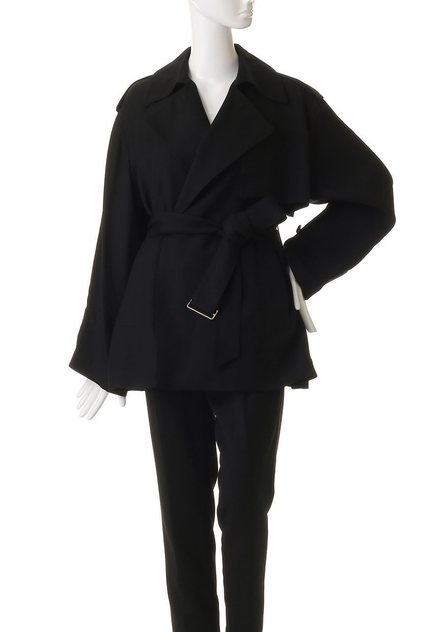 【ベイジ,/BEIGE,】のVESZELYITE(ベゼライト)/ラップショートトレンチコート 人気、トレンドファッション・服の通販 founy(ファニー) 　ファッション　Fashion　レディースファッション　Fashion for Women　アウター　Coat / Outerwear Collection　コート・ロングコート・ピーコート　Long Coats, Peacoats & More　トレンチコート / 春秋の定番アウター　Trench Coats　なめらか　Smooth, Silky Texture　ショート　Short, Short Length　モダン　Modern, Contemporary　other-7|ID: prp329100004835313 ipo3291000000036657623