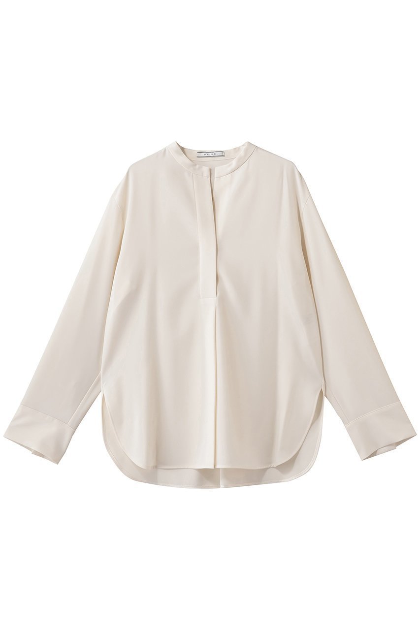 【ベイジ,/BEIGE,】のSPHENE(スフェーン)/スタンドカラープルオーバーブラウス インテリア・キッズ・メンズ・レディースファッション・服の通販 founy(ファニー) 　ファッション　Fashion　レディースファッション　Fashion for Women　トップス・カットソー　Cut & Sew Tops　シャツ・ブラウス・オフィスカジュアル　Elegant Blouses & Button-Ups　カジュアルプルオーバー・ニットトップス　Pullovers & Knit Tops / Casual Pullovers　スタンド　Stand Collar, Upright Stand　スリーブ　Sleeve, Long Sleeve / Short Sleeve　ビジネス 仕事 通勤　Business / Work / Commuting　ロング　Long, Long-Length　定番　Standard, Basic Item　Ecru|ID: prp329100004835314 ipo3291000000035220907