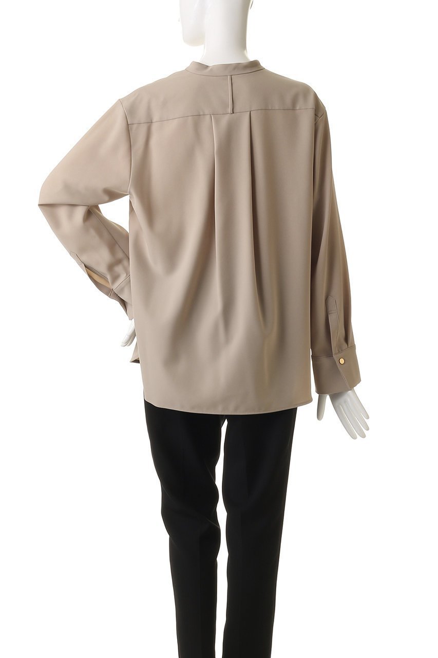 【ベイジ,/BEIGE,】のSPHENE(スフェーン)/スタンドカラープルオーバーブラウス 人気、トレンドファッション・服の通販 founy(ファニー) 　ファッション　Fashion　レディースファッション　Fashion for Women　トップス・カットソー　Cut & Sew Tops　シャツ・ブラウス・オフィスカジュアル　Elegant Blouses & Button-Ups　カジュアルプルオーバー・ニットトップス　Pullovers & Knit Tops / Casual Pullovers　スタンド　Stand Collar, Upright Stand　スリーブ　Sleeve, Long Sleeve / Short Sleeve　ビジネス 仕事 通勤　Business / Work / Commuting　ロング　Long, Long-Length　定番　Standard, Basic Item　other-4|ID: prp329100004835314 ipo3291000000035220912