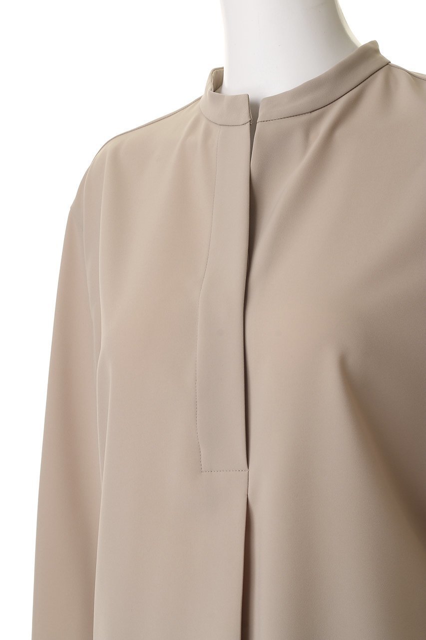 【ベイジ,/BEIGE,】のSPHENE(スフェーン)/スタンドカラープルオーバーブラウス 人気、トレンドファッション・服の通販 founy(ファニー) 　ファッション　Fashion　レディースファッション　Fashion for Women　トップス・カットソー　Cut & Sew Tops　シャツ・ブラウス・オフィスカジュアル　Elegant Blouses & Button-Ups　カジュアルプルオーバー・ニットトップス　Pullovers & Knit Tops / Casual Pullovers　スタンド　Stand Collar, Upright Stand　スリーブ　Sleeve, Long Sleeve / Short Sleeve　ビジネス 仕事 通勤　Business / Work / Commuting　ロング　Long, Long-Length　定番　Standard, Basic Item　other-5|ID: prp329100004835314 ipo3291000000035220913