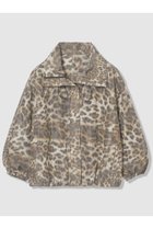 【アルアバイル/allureville】のレオパプリントスタンドカラーブルゾン ブラウン|ID: prp329100004835315 ipo3291000000036683102