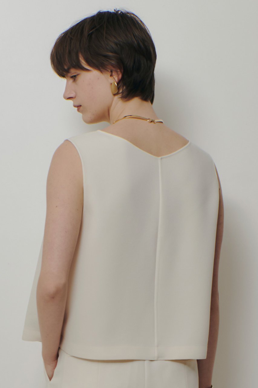 【アルアバイル/allureville】のダブルクロスショートVネックプルオーバー 人気、トレンドファッション・服の通販 founy(ファニー) 　ファッション　Fashion　レディースファッション　Fashion for Women　トップス・カットソー　Cut & Sew Tops　キャミソール&ノースリーブ　Camisoles & Sleeveless Tops　シャツ・ブラウス・オフィスカジュアル　Elegant Blouses & Button-Ups　カジュアルプルオーバー・ニットトップス　Pullovers & Knit Tops / Casual Pullovers　Vネックトップス　V-Neck Tops / V-Cut Neckline Shirts　2026年　2026　セットアップ　Set-Up, Coordinated Outfit　ドレープ　Drape, Draping Fabric　ノースリーブ　Sleeveless, No-Sleeve　バランス　Balance, Style Balance　ボックス　Boxy, Box Shape　夏　Summer　春　Spring　S/S・春夏　SS, Spring/Summer, Warm Season　other-6|ID: prp329100004835318 ipo3291000000036245143