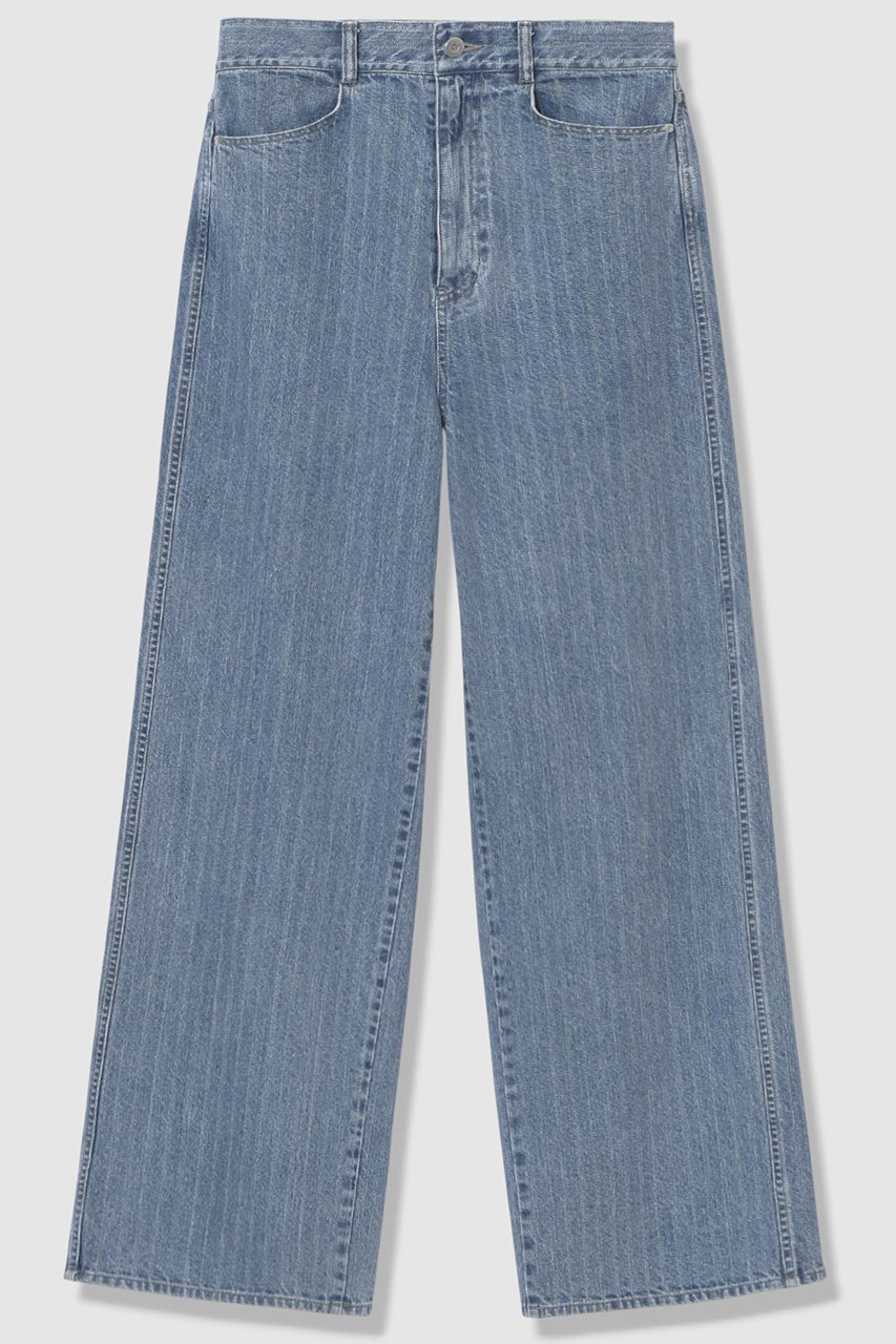 【アルアバイル/allureville】のデニムバギーパンツ インテリア・キッズ・メンズ・レディースファッション・服の通販 founy(ファニー) 　ファッション　Fashion　レディースファッション　Fashion for Women　パンツ　Pants & Trousers　デニムパンツ・ジーンズ・美脚デニム　Denim Jeans & Pants　2026年　2026　おすすめ　Recommended / Our Picks　ジャカード／ジャガード　Jacquard, Woven Pattern　ストライプ　Stripe, Striped Pattern　セットアップ　Set-Up, Coordinated Outfit　デニム　Denim, Jeans Material　夏　Summer　春　Spring　S/S・春夏　SS, Spring/Summer, Warm Season　無地　Plain, Solid Color　インディゴ|ID: prp329100004835320 ipo3291000000035220950