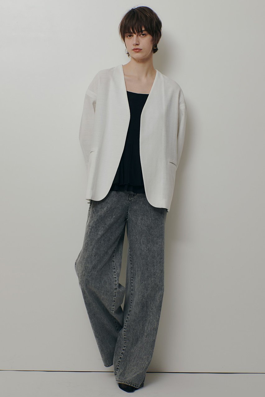 【アルアバイル/allureville】のハーフスリーブカラーレスジャケット 人気、トレンドファッション・服の通販 founy(ファニー) ファッション Fashion レディースファッション Fashion for Women アウター Coat / Outerwear Collection レディースジャケット・軽アウター Jackets 2026年 2026 カーディガン Cardigan, Knitwear ジャケット Jacket, Outerwear ストレッチ Stretch, Stretchy Fabric 夏 Summer 春 Spring S/S・春夏 SS, Spring/Summer, Warm Season other-2|ID: prp329100004835321 ipo3291000000036245149