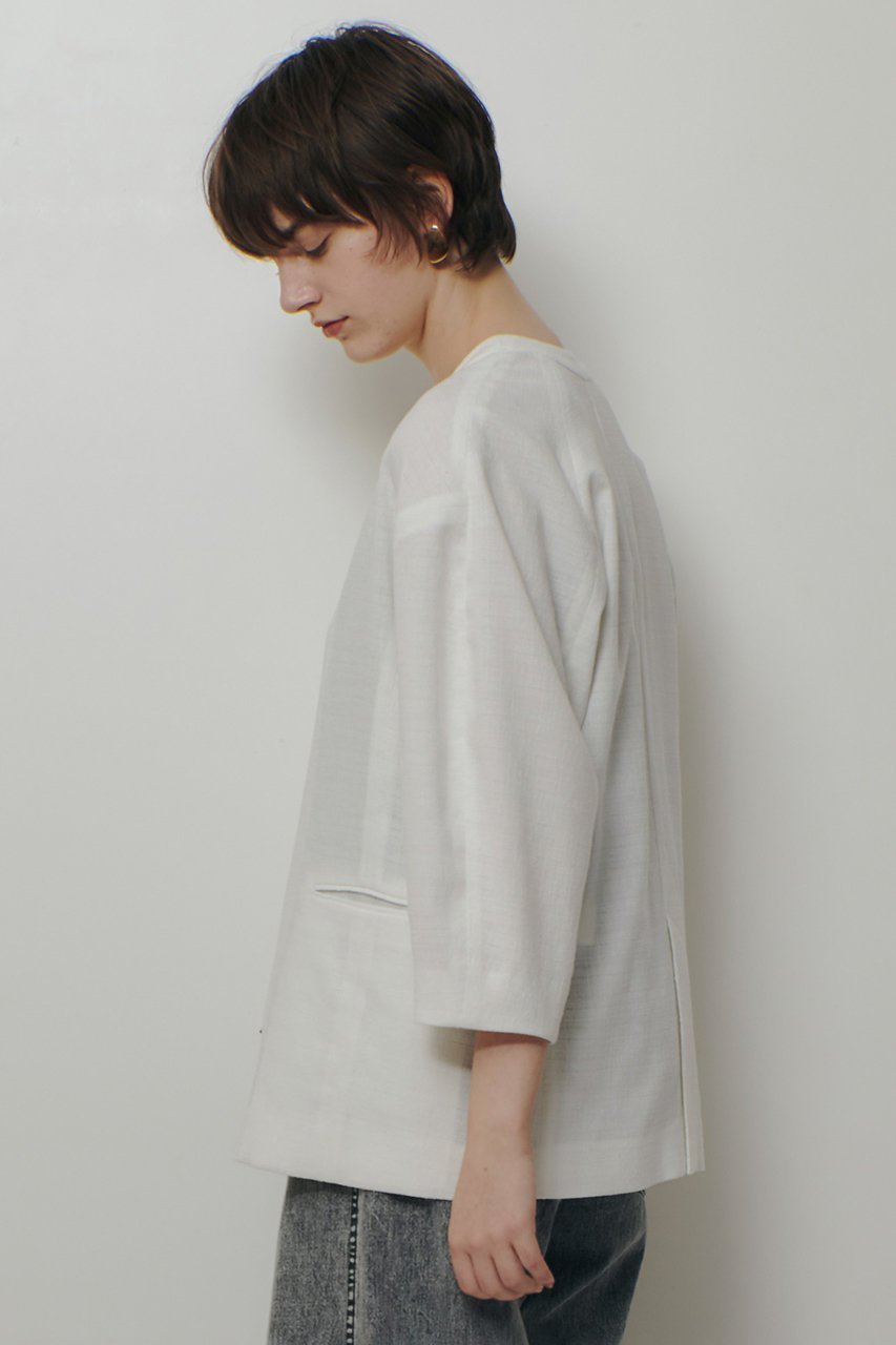 【アルアバイル/allureville】のハーフスリーブカラーレスジャケット 人気、トレンドファッション・服の通販 founy(ファニー) ファッション Fashion レディースファッション Fashion for Women アウター Coat / Outerwear Collection レディースジャケット・軽アウター Jackets 2026年 2026 カーディガン Cardigan, Knitwear ジャケット Jacket, Outerwear ストレッチ Stretch, Stretchy Fabric 夏 Summer 春 Spring S/S・春夏 SS, Spring/Summer, Warm Season other-4|ID: prp329100004835321 ipo3291000000036245152