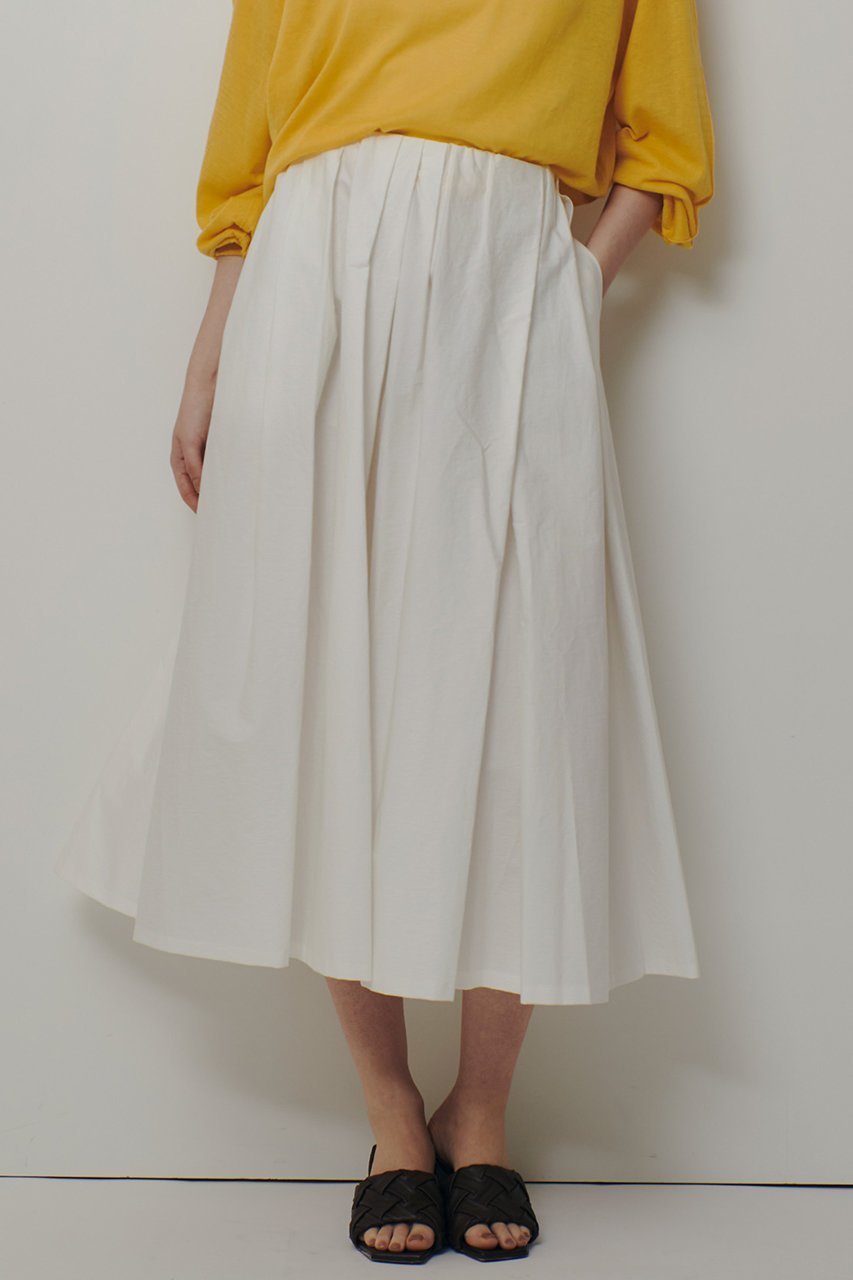 【アルアバイル/allureville】のタイプライターイレギュラータックスカート インテリア・キッズ・メンズ・レディースファッション・服の通販 founy(ファニー) 　ファッション　Fashion　レディースファッション　Fashion for Women　スカート　Skirts　ロングスカート　Long Skirts / Maxi & Midi Skirts　2026年　2026　シンプル　Simple, Minimal　ロング　Long, Long-Length　今季　This Season, Current Season　夏　Summer　春　Spring　S/S・春夏　SS, Spring/Summer, Warm Season　オフホワイト|ID: prp329100004835324 ipo3291000000035220998