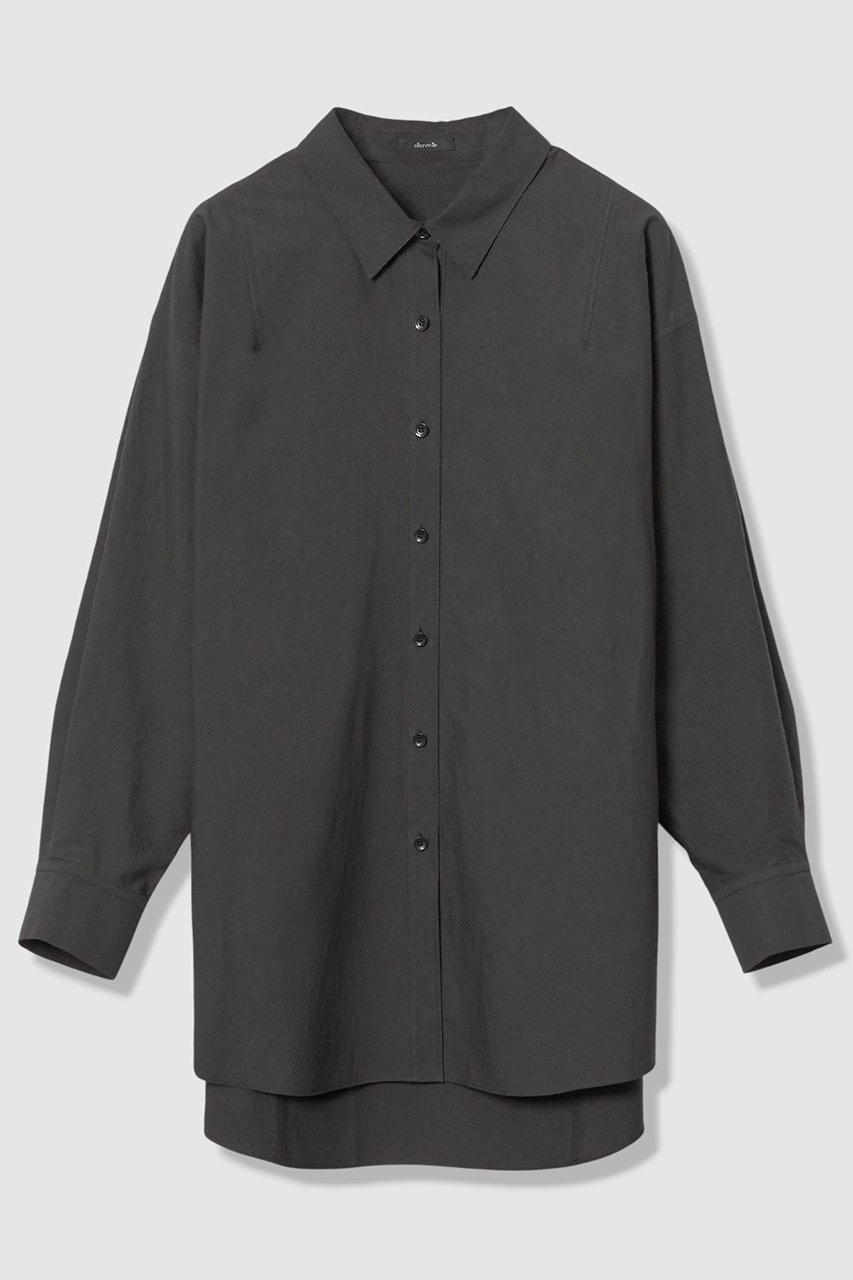 【アルアバイル/allureville】のタイプライターロングシャツ インテリア・キッズ・メンズ・レディースファッション・服の通販 founy(ファニー) ファッション Fashion レディースファッション Fashion for Women トップス・カットソー Cut & Sew Tops シャツ・ブラウス・オフィスカジュアル Elegant Blouses & Button-Ups 2026年 2026 スリーブ Sleeve, Long Sleeve / Short Sleeve タンブラー Tumbler, Travel Mug バランス Balance, Style Balance フォルム Silhouette, Form ロング Long, Long-Length 夏 Summer 春 Spring S/S・春夏 SS, Spring/Summer, Warm Season ブラック|ID: prp329100004835326 ipo3291000000035221009