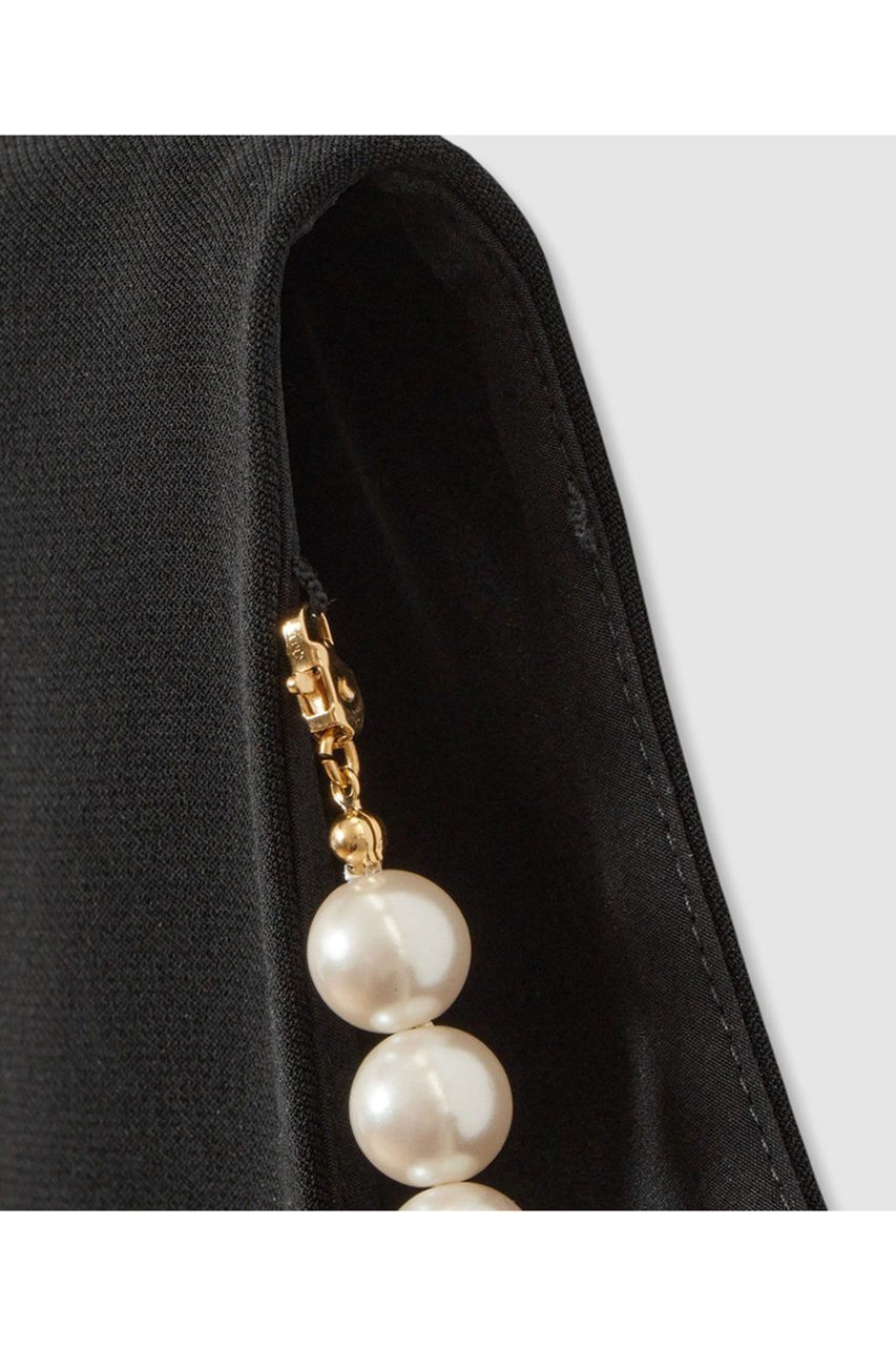 【アルアバイル/allureville】の【LOULOU WILLOUGHBY】パールネックレス付きフリルブラウス 人気、トレンドファッション・服の通販 founy(ファニー) 　ファッション　Fashion　レディースファッション　Fashion for Women　トップス・カットソー　Cut & Sew Tops　キャミソール&ノースリーブ　Camisoles & Sleeveless Tops　シャツ・ブラウス・オフィスカジュアル　Elegant Blouses & Button-Ups　ジュエリー　Jewelry　ネックレス　Necklaces & Pendants　2026年　2026　アクセサリー　Fashion Accessories　ダブル　Double, Double-Breasted　ネックレス　Necklace, Pendant Necklace　ノースリーブ　Sleeveless, No-Sleeve　パール　Pearl, Pearl Accent　フリル　Frill, Ruffle　フレア　Flare, Flared　夏　Summer　春　Spring　S/S・春夏　SS, Spring/Summer, Warm Season　other-6|ID: prp329100004835329 ipo3291000000035221039