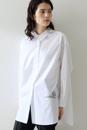 【ウィムガゼット/Whim Gazette】 Thomas Masonアニマル刺繍シャツ人気、トレンドファッション・服の通販 founy(ファニー) ファッション Fashion レディースファッション Fashion for Women トップス・カットソー Cut & Sew Tops シャツ・ブラウス・オフィスカジュアル Elegant Blouses & Button-Ups アニマル Animal Print インナー Innerwear 春 Spring シルク Silk, 100% Silk ストライプ Stripe, Striped Pattern スペシャル Special, Limited Edition スリーブ Sleeve, Long Sleeve / Short Sleeve なめらか Smooth, Silky Texture ロング Long, Long-Length S/S・春夏 SS, Spring/Summer, Warm Season 夏 Summer エレガント 上品 Elegant 2026年 2026 |ID:prp329100004835330