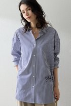 【ウィムガゼット/Whim Gazette】のThomas Masonアニマル刺繍シャツ 人気、トレンドファッション・服の通販 founy(ファニー) ファッション Fashion レディースファッション Fashion for Women トップス・カットソー Cut & Sew Tops シャツ・ブラウス・オフィスカジュアル Elegant Blouses & Button-Ups アニマル Animal Print インナー Innerwear 春 Spring シルク Silk, 100% Silk ストライプ Stripe, Striped Pattern スペシャル Special, Limited Edition スリーブ Sleeve, Long Sleeve / Short Sleeve なめらか Smooth, Silky Texture ロング Long, Long-Length S/S・春夏 SS, Spring/Summer, Warm Season 夏 Summer エレガント 上品 Elegant 2026年 2026 thumbnail ブルー|ID: prp329100004835330 ipo3291000000035221043