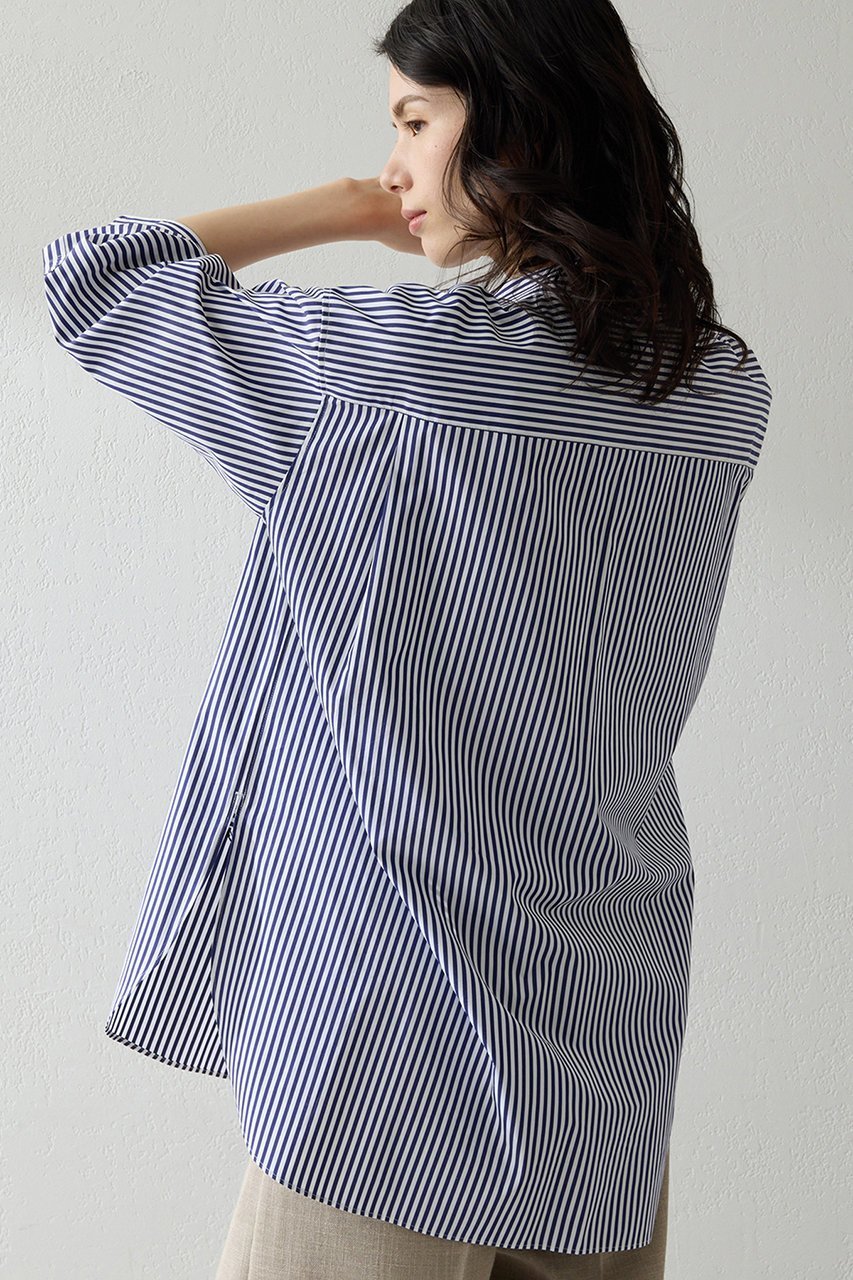 【ウィムガゼット/Whim Gazette】のThomas Masonアニマル刺繍シャツ 人気、トレンドファッション・服の通販 founy(ファニー) 　ファッション　Fashion　レディースファッション　Fashion for Women　トップス・カットソー　Cut & Sew Tops　シャツ・ブラウス・オフィスカジュアル　Elegant Blouses & Button-Ups　アニマル　Animal Print　インナー　Innerwear　春　Spring　シルク　Silk, 100% Silk　ストライプ　Stripe, Striped Pattern　スペシャル　Special, Limited Edition　スリーブ　Sleeve, Long Sleeve / Short Sleeve　なめらか　Smooth, Silky Texture　ロング　Long, Long-Length　S/S・春夏　SS, Spring/Summer, Warm Season　夏　Summer　エレガント 上品　Elegant　2026年　2026　other-3|ID: prp329100004835330 ipo3291000000035619637