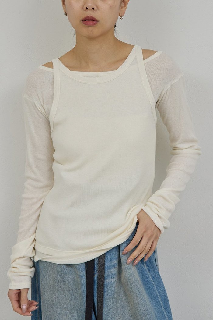 【ガリャルダガランテ/GALLARDAGALANTE】の【PEAS】カバーテレコタンク インテリア・キッズ・メンズ・レディースファッション・服の通販 founy(ファニー) https://founy.com/ ファッション Fashion レディースファッション Fashion for Women トップス・カットソー Cut & Sew Tops キャミソール&ノースリーブ Camisoles & Sleeveless Tops シャツ・ブラウス・オフィスカジュアル Elegant Blouses & Button-Ups ロングTシャツ・Tシャツ Longline T-Shirts & Tees カットソー・ベーシックTシャツ Cut-and-Sewn Tops / Stretch Tees & Basics 2026年 2026 おすすめ Recommended / Our Picks なめらか Smooth, Silky Texture インナー Innerwear キャミソール Camisole, Spaghetti Strap Top タンク Tank Top, Sleeveless Top 夏 Summer 春 Spring S/S・春夏 SS, Spring/Summer, Warm Season |ID: prp329100004835334 ipo3291000000035221076