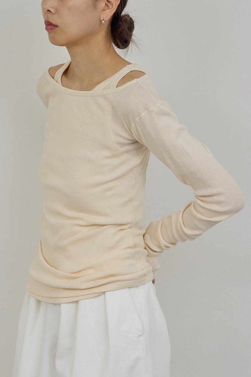 【ガリャルダガランテ/GALLARDAGALANTE】の【PEAS】ガーゼテレコプルオーバー 人気、トレンドファッション・服の通販 founy(ファニー) ファッション Fashion レディースファッション Fashion for Women トップス・カットソー Cut & Sew Tops シャツ・ブラウス・オフィスカジュアル Elegant Blouses & Button-Ups ロングTシャツ・Tシャツ Longline T-Shirts & Tees カジュアルプルオーバー・ニットトップス Pullovers & Knit Tops / Casual Pullovers カットソー・ベーシックTシャツ Cut-and-Sewn Tops / Stretch Tees & Basics 2026年 2026 おすすめ Recommended / Our Picks インナー Innerwear シアー Sheer, See-Through ショルダー Shoulder, Shoulder Strap スリーブ Sleeve, Long Sleeve / Short Sleeve タンク Tank Top, Sleeveless Top テレコ Ribbed, Rib Stitch ロング Long, Long-Length 人気 Popular, Best Seller 夏 Summer 春 Spring S/S・春夏 SS, Spring/Summer, Warm Season other-6|ID: prp329100004835335 ipo3291000000036245172