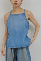 【ガリャルダガランテ/GALLARDAGALANTE】の【PEAS】デニムキャミブラウス 人気、トレンドファッション・服の通販 founy(ファニー) ファッション Fashion レディースファッション Fashion for Women トップス・カットソー Cut & Sew Tops キャミソール&ノースリーブ Camisoles & Sleeveless Tops シャツ・ブラウス・オフィスカジュアル Elegant Blouses & Button-Ups 2026年 2026 おすすめ Recommended / Our Picks カットソー Cut and Sewn Top シンプル Simple, Minimal デニム Denim, Jeans Material ノースリーブ Sleeveless, No-Sleeve フォルム Silhouette, Form ボレロ Bolero, Short Cardigan ヴィンテージ Vintage Style 再入荷 Restock / Back in Stock 夏 Summer 春 Spring S/S・春夏 SS, Spring/Summer, Warm Season thumbnail ブルー|ID: prp329100004835336 ipo3291000000036106224