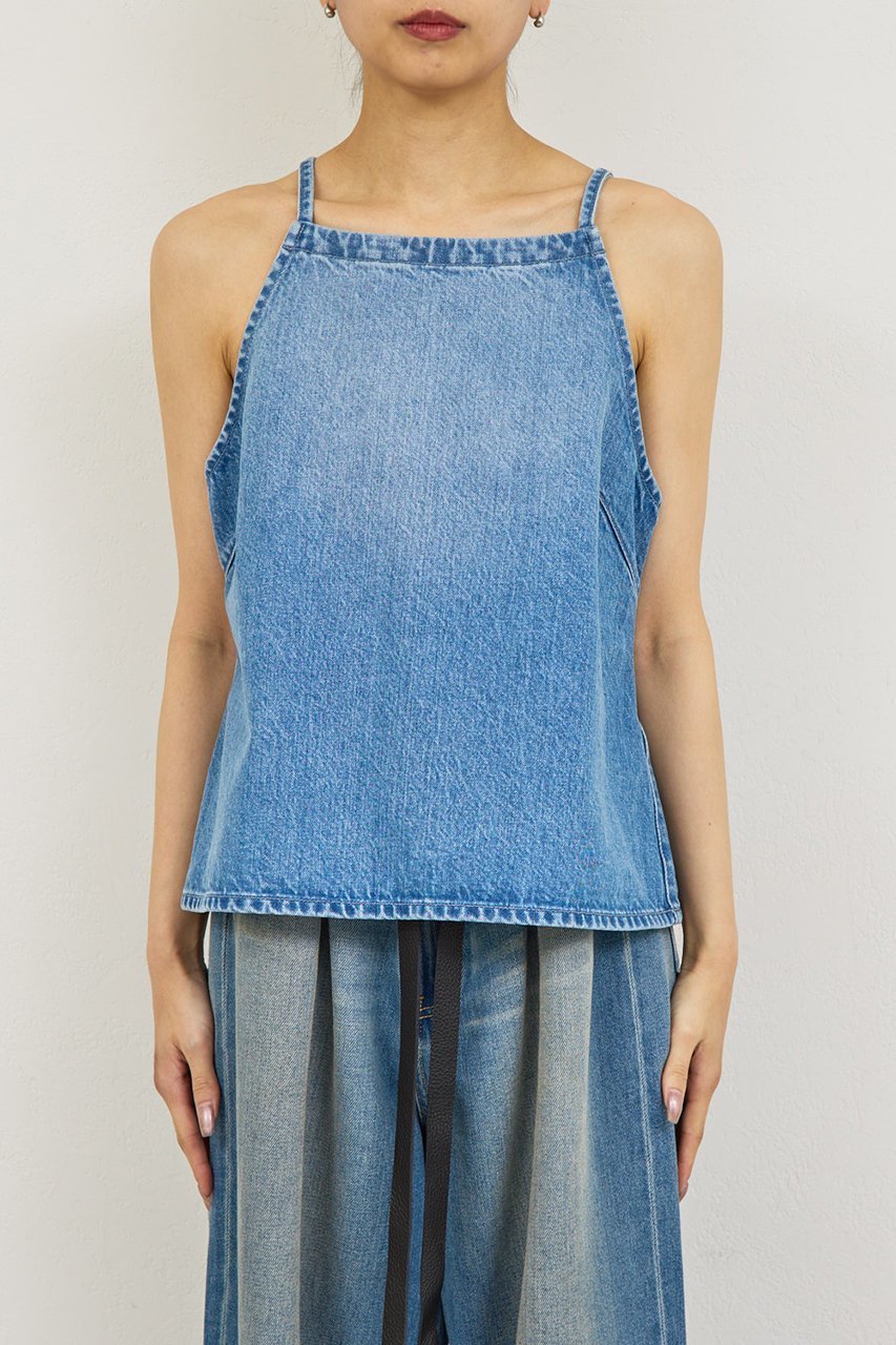 【ガリャルダガランテ/GALLARDAGALANTE】の【PEAS】デニムキャミブラウス 人気、トレンドファッション・服の通販 founy(ファニー) ファッション Fashion レディースファッション Fashion for Women トップス・カットソー Cut & Sew Tops キャミソール&ノースリーブ Camisoles & Sleeveless Tops シャツ・ブラウス・オフィスカジュアル Elegant Blouses & Button-Ups 2026年 2026 おすすめ Recommended / Our Picks カットソー Cut and Sewn Top シンプル Simple, Minimal デニム Denim, Jeans Material ノースリーブ Sleeveless, No-Sleeve フォルム Silhouette, Form ボレロ Bolero, Short Cardigan ヴィンテージ Vintage Style 再入荷 Restock / Back in Stock 夏 Summer 春 Spring S/S・春夏 SS, Spring/Summer, Warm Season other-8|ID: prp329100004835336 ipo3291000000036106231